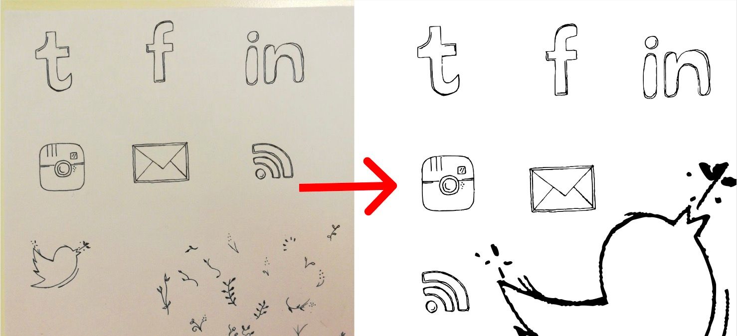How to convert paper drawings to SVG using Figma